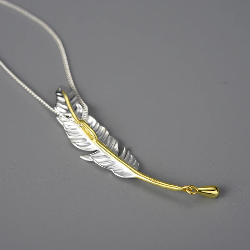 Lucky Goose Feather Necklace
