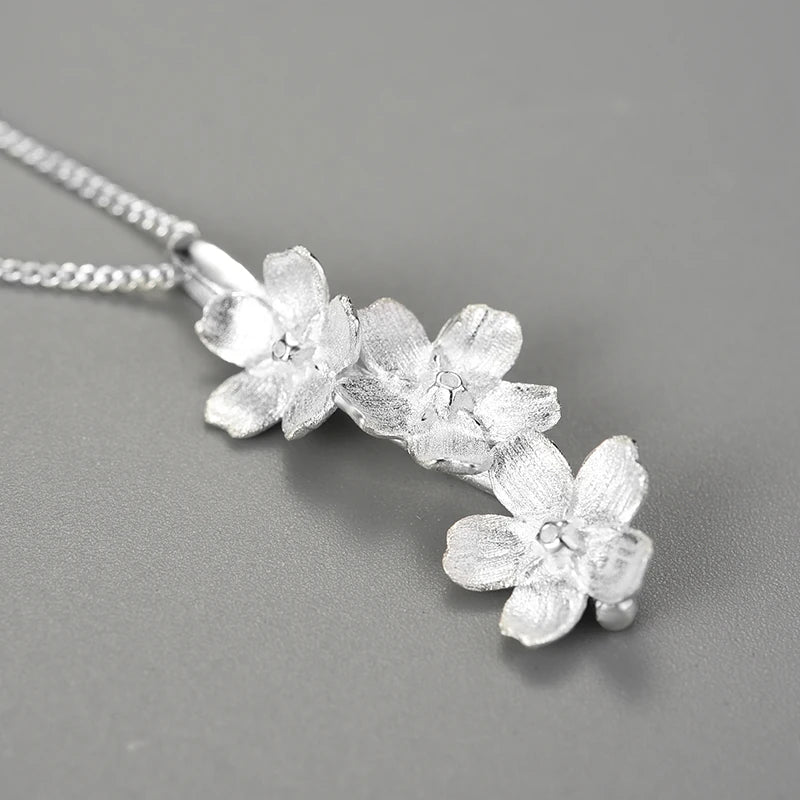 Forget Me Not Cascading Necklace