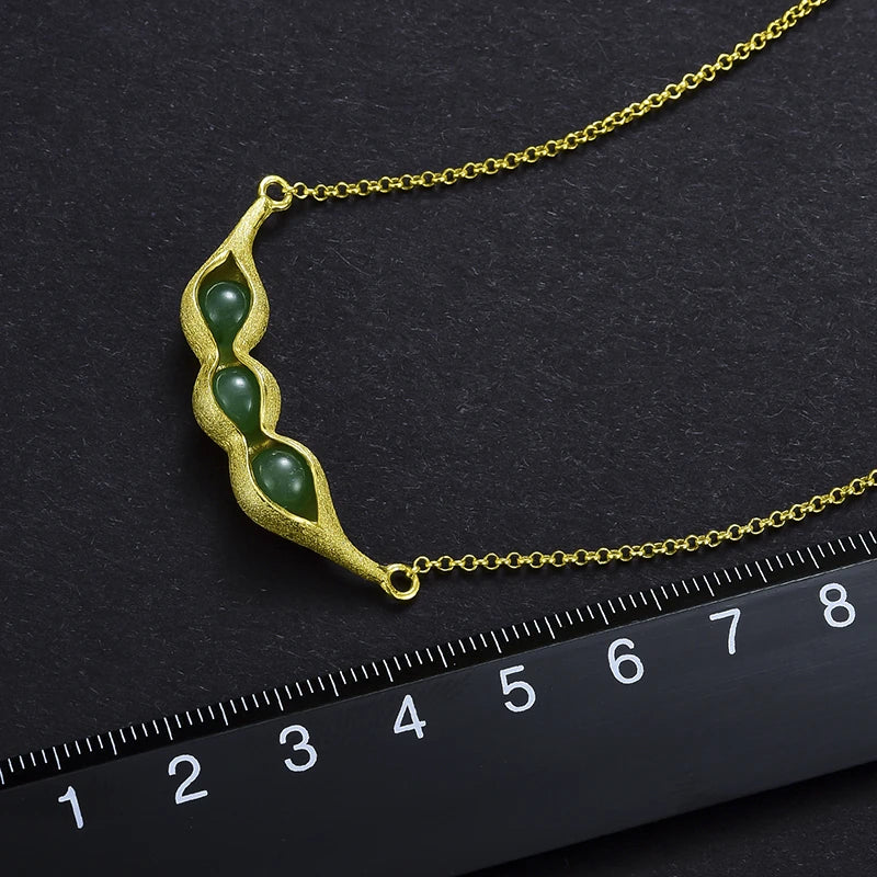 Peapod Aventurine Necklace