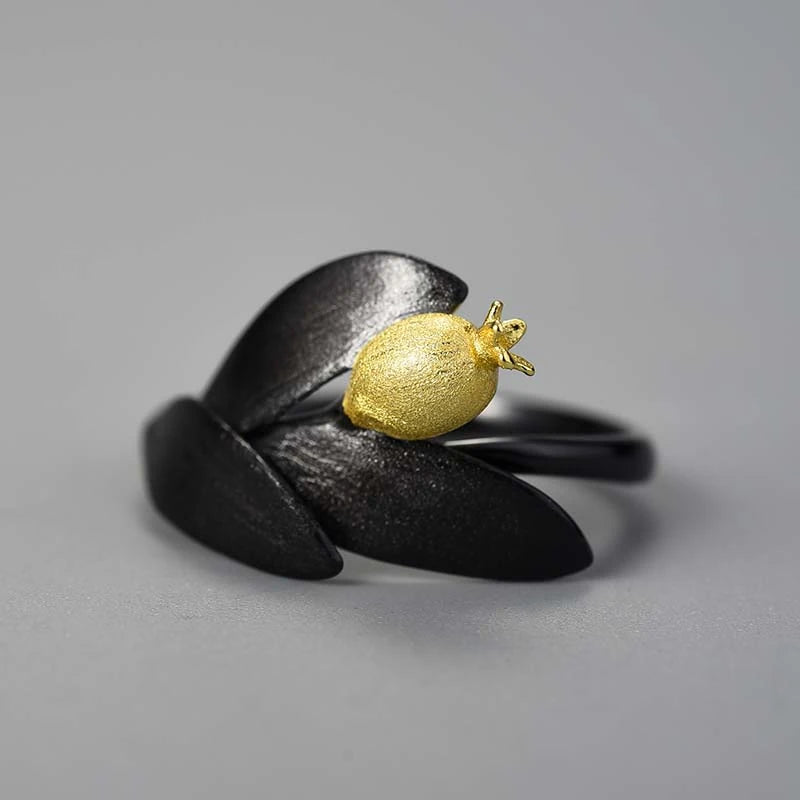 Golden Little Pomegranate Ring