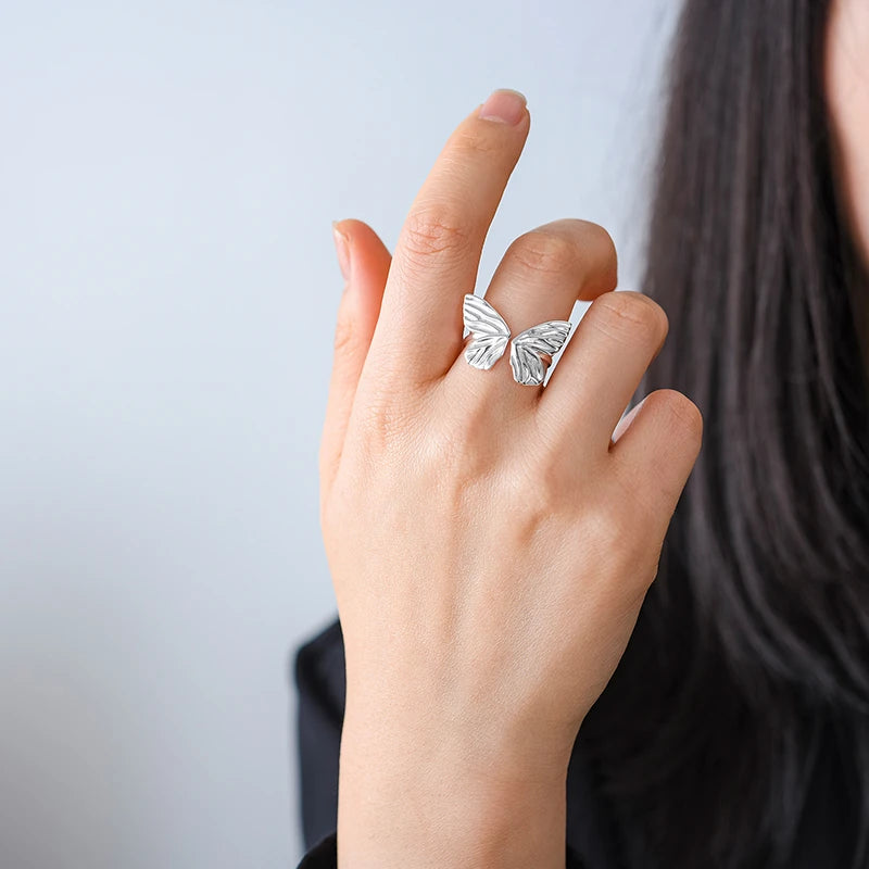 Gentle Butterfly Wings Ring