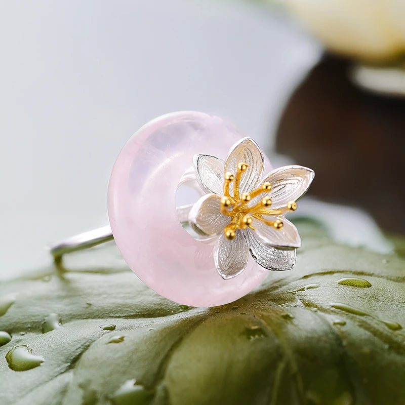 Jade Lotus Whispers Ring