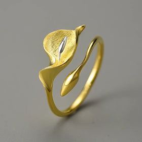 Calla Lily Flower Ring