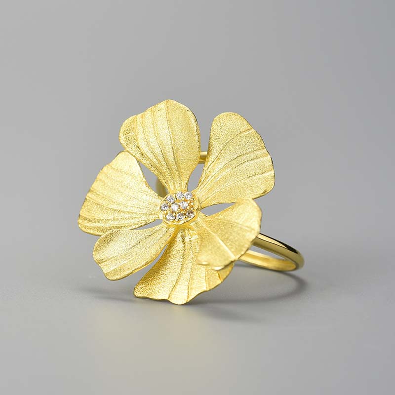 Golden Peony Ring