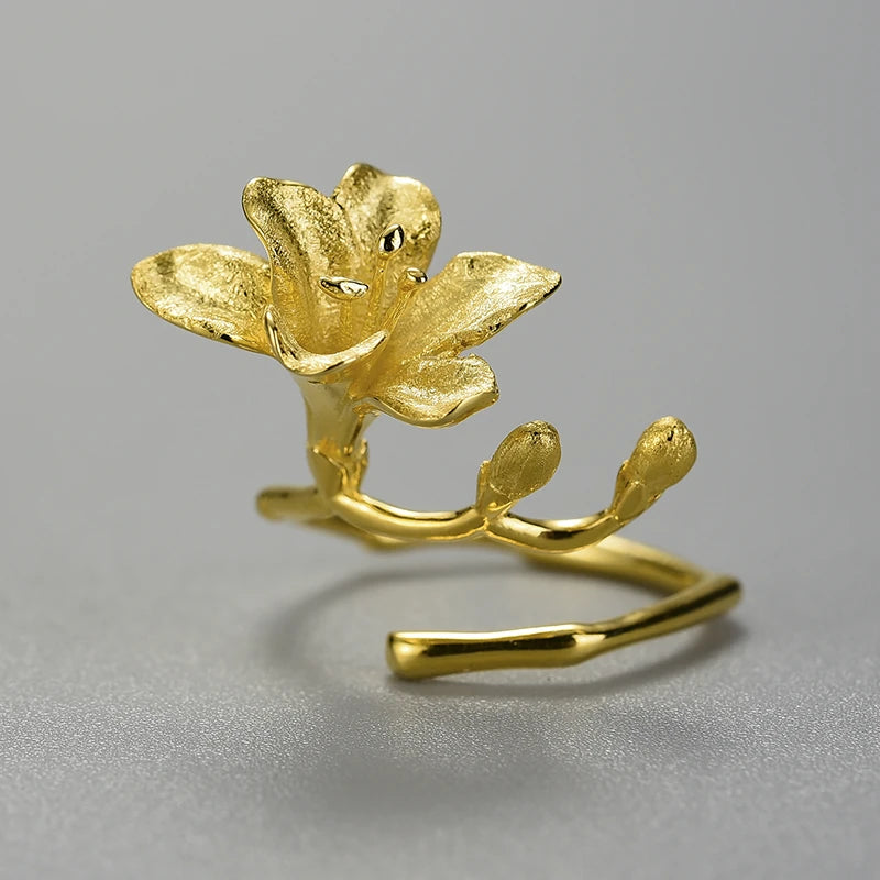 Alluring Freesia Flower Ring