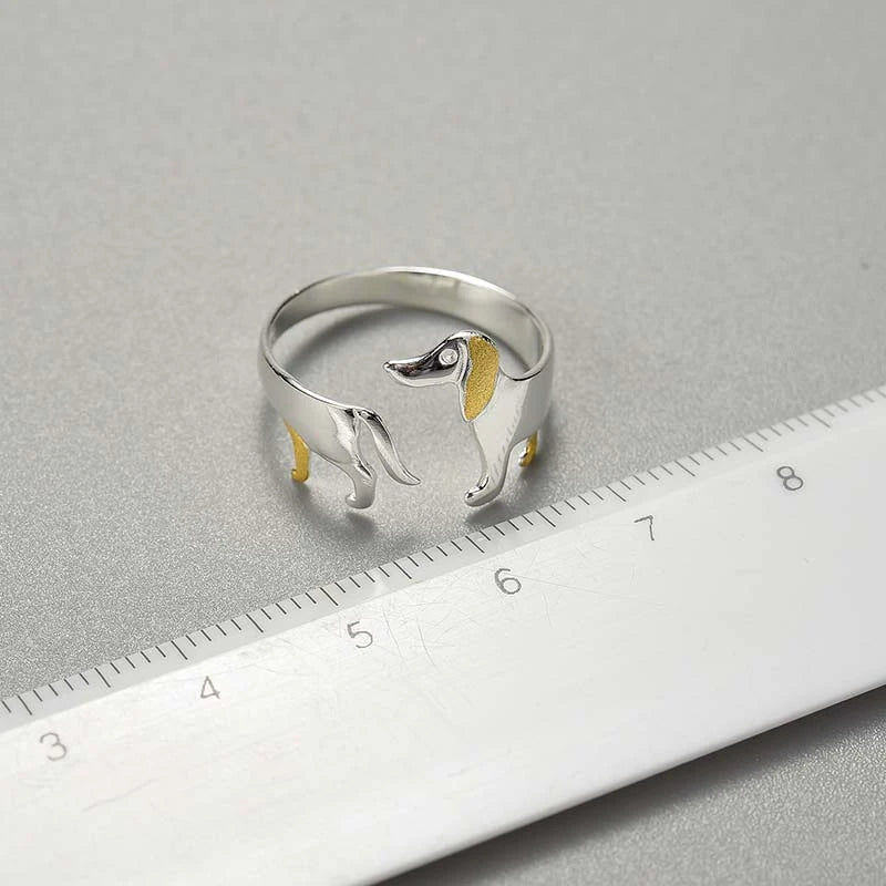 Golden Eared Dachshund Ring