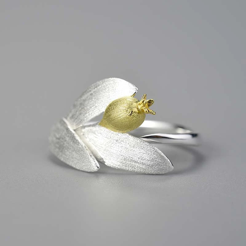 Golden Little Pomegranate Ring