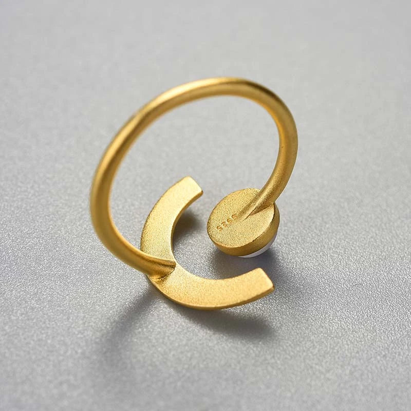 Minimalist Astral Arc Ring