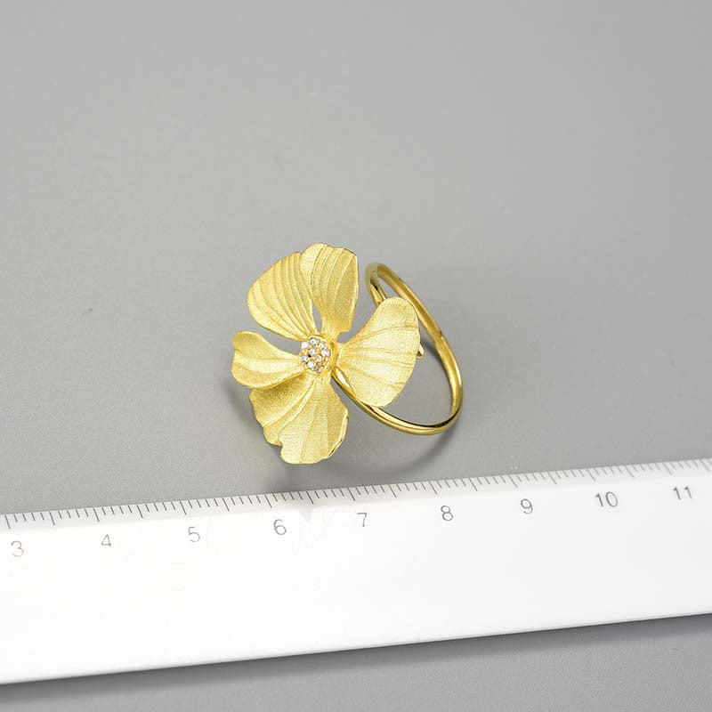 Golden Peony Ring