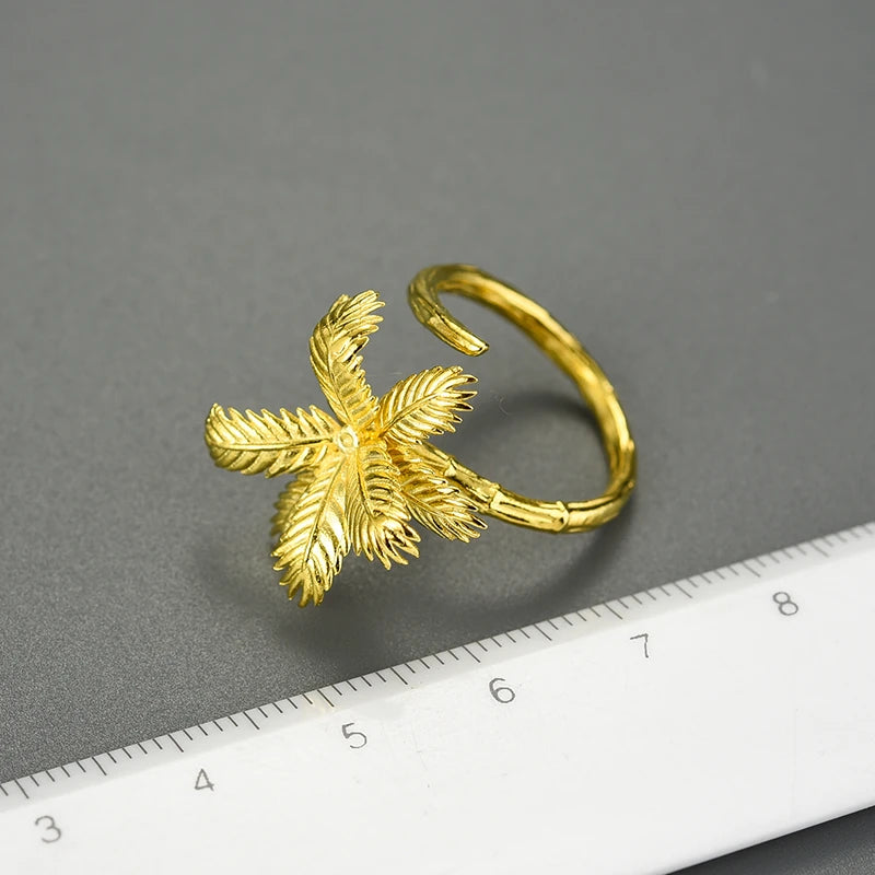 Coconut Tree On The Beach Ring