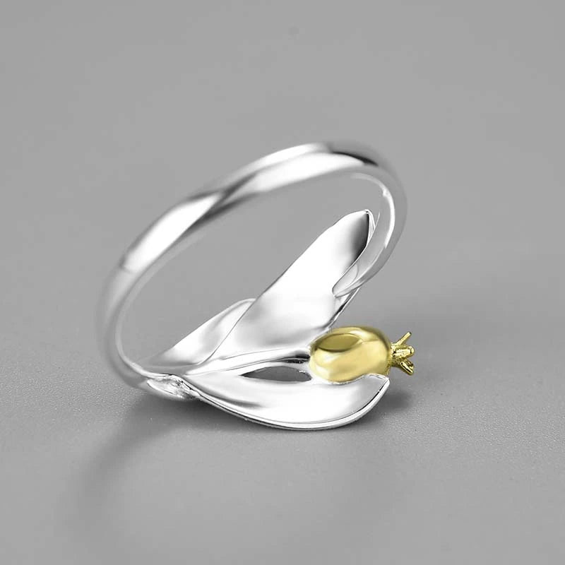 Golden Little Pomegranate Ring