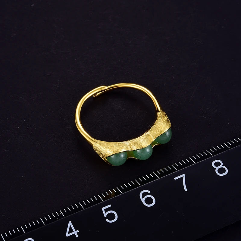 Peapod Aventurine Ring