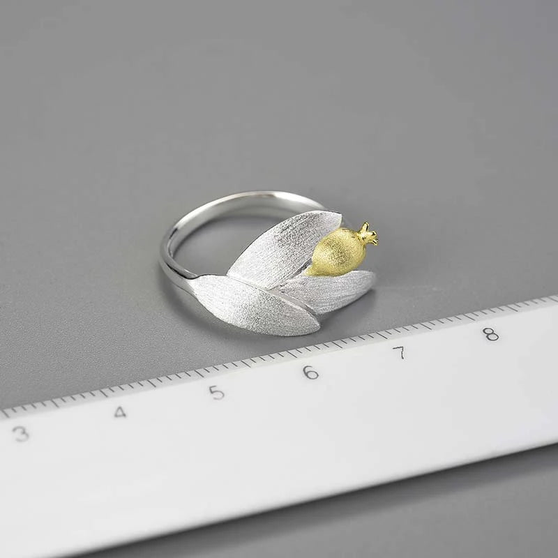 Golden Little Pomegranate Ring