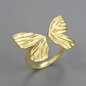 Gentle Butterfly Wings Ring