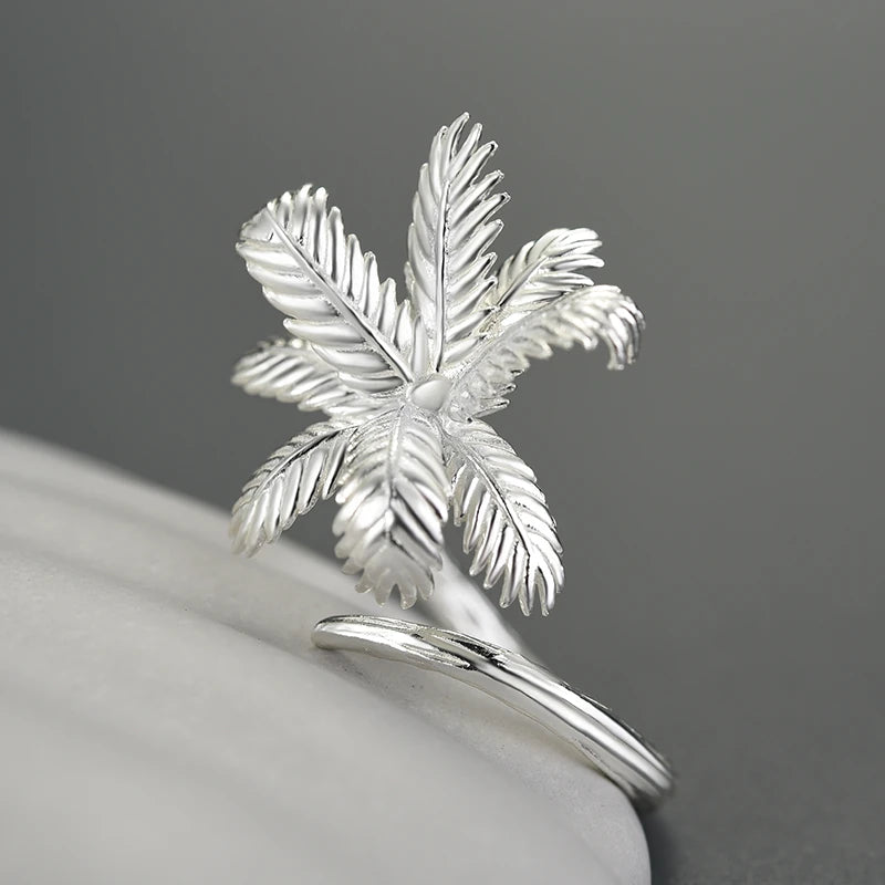 Coconut Tree On The Beach Ring