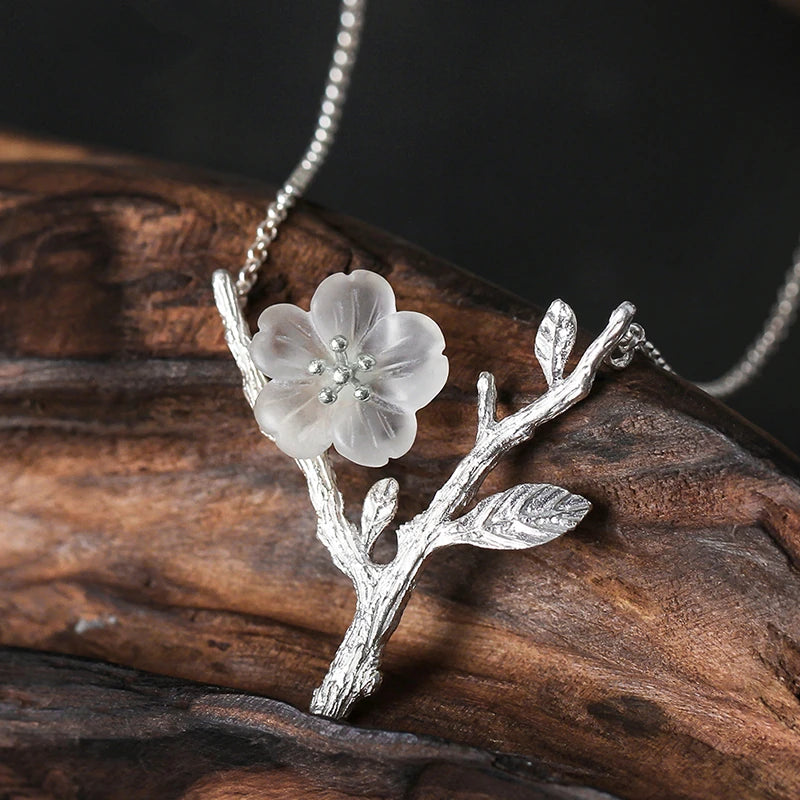 Lone Sakura Flower Necklace