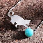 Playful Purrling Natural Gemstone Bracelet