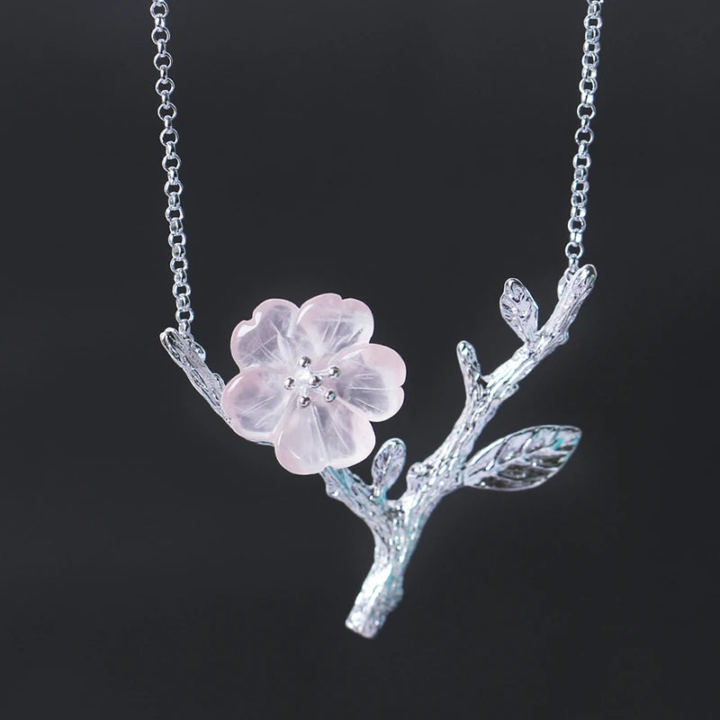 Lone Sakura Flower Necklace