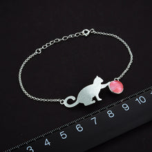 Playful Purrling Natural Gemstone Bracelet