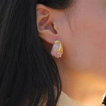 Jade Plum Blossom Stud Earrings