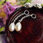 Water Droplet Lotus Drop Earrings