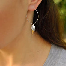 Fresh Bell Flower Hoop Earrings