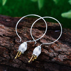 Fresh Bell Flower Hoop Earrings