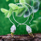 Fresh Bell Flower Hoop Earrings