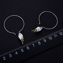 Fresh Bell Flower Hoop Earrings