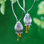 Fresh Bell Flower Hoop Earrings