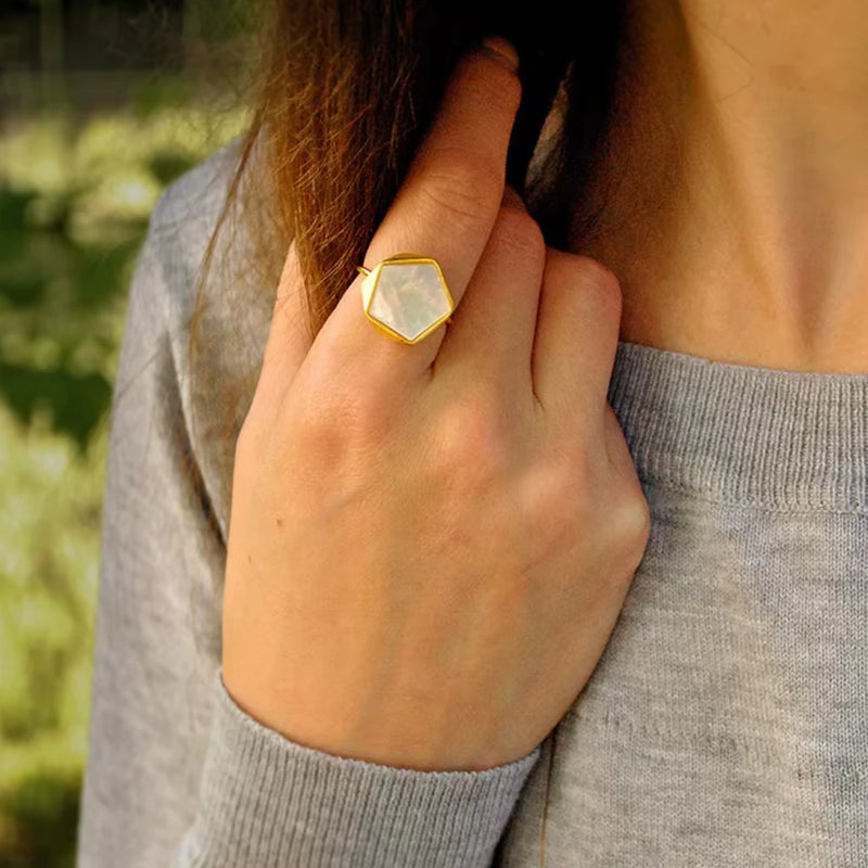 Geometric Angles Ring