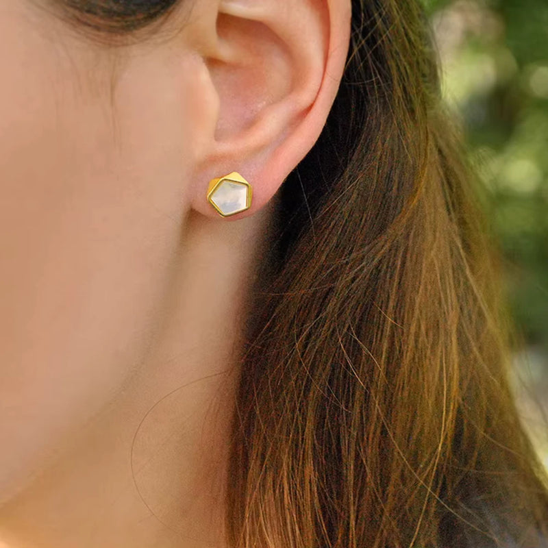 Geometric Angles Stud Earrings