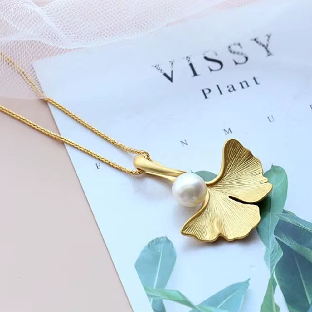 Ginkgo Moondrop Necklace