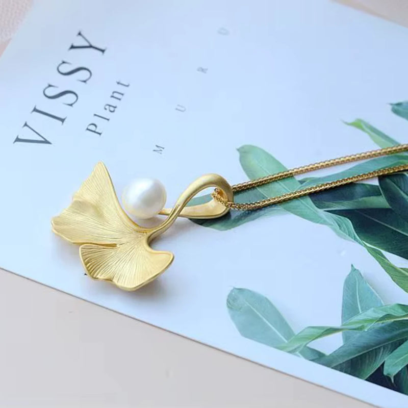 Ginkgo Moondrop Necklace