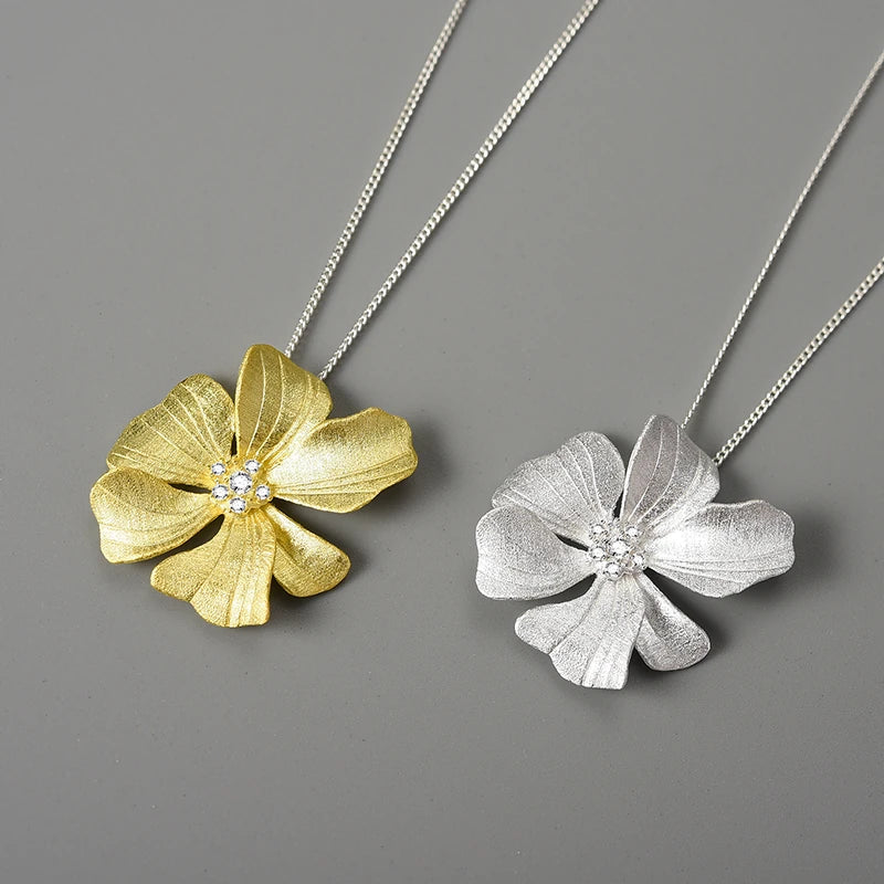 Golden Peony Necklace