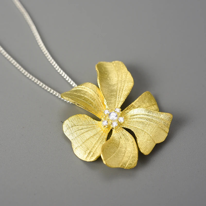 Golden Peony Necklace