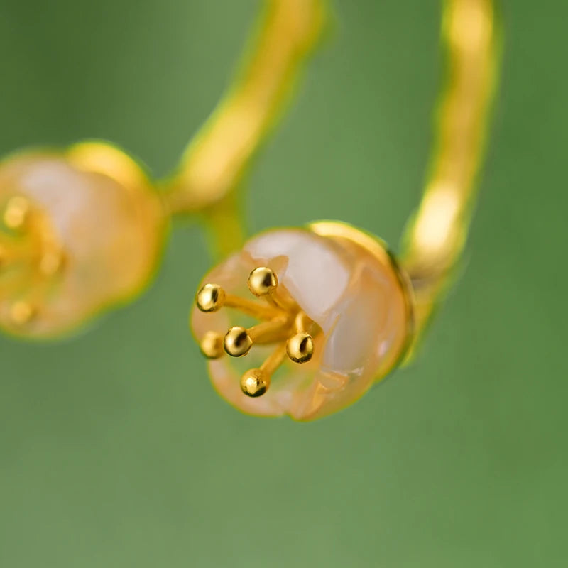 Tulip Of The Valley Wild Twig Earrings