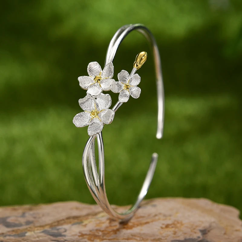 Forget Me Not Bloom Bangle