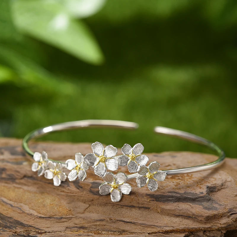 Forget Me Not Blossom Bangle