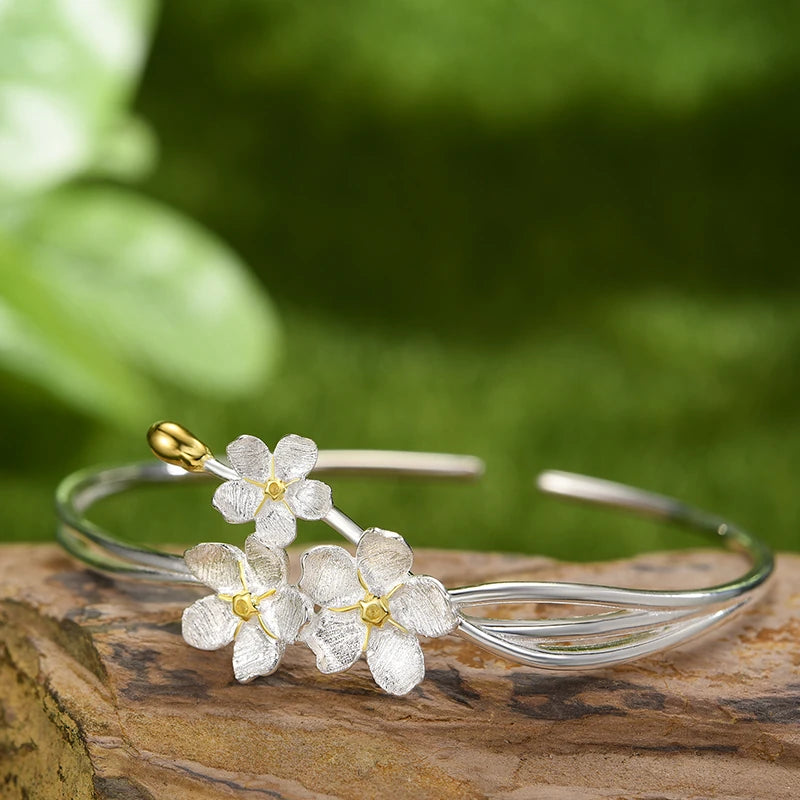 Forget Me Not Bloom Bangle
