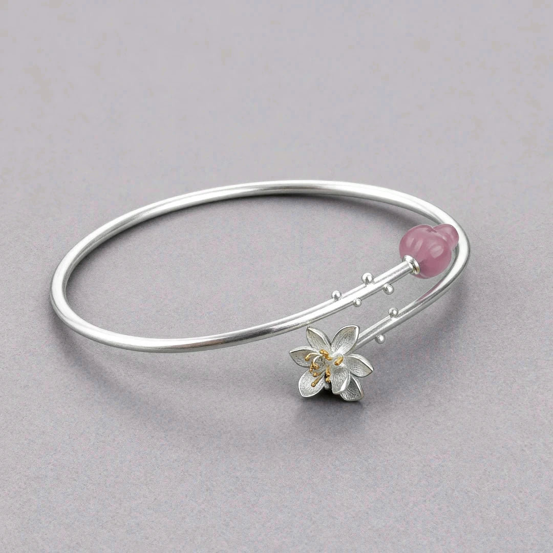 Jade Lotus Whispers Bangle