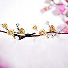 Golden Plum Bloom Brooch