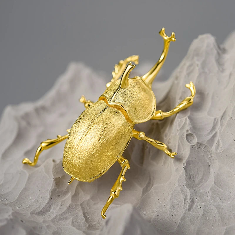 Japanese Trypoxylus Dichotomus Brooch