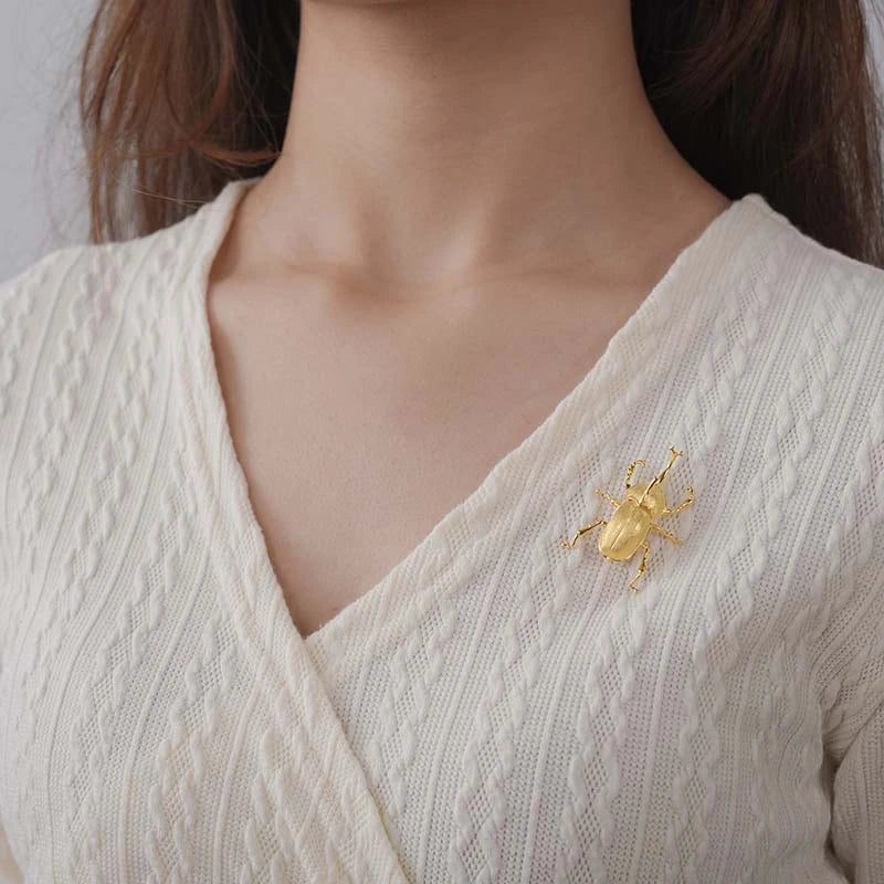 Japanese Trypoxylus Dichotomus Brooch