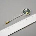 Swallow and Willow in Spring Wind Brooch