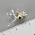 Alluring Freesia Flower Brooch