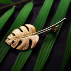 Monstera Leaf Brooch