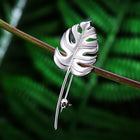 Monstera Leaf Brooch