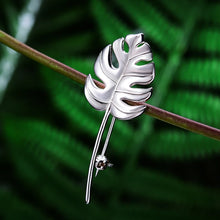Monstera Leaf Brooch