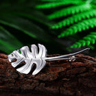 Monstera Leaf Brooch